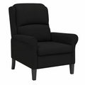 Fauteuil, coloris noir, 76 x 94 x 102 cm, pour le salon ou la chambre