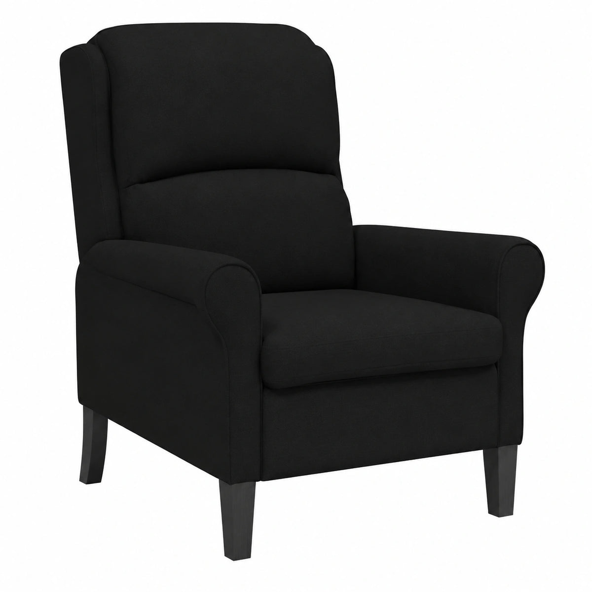 Fauteuil, coloris noir, 76 x 94 x 102 cm, pour le salon ou la chambre