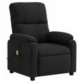 Fauteuil relax, en tissu, coloris noir, pour le salon