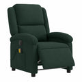 Fauteuil relax, réglable, en velours, coloris vert, pour le salon