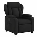 Fauteuil relax, en tissu, coloris noir, pour le salon