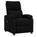 Fauteuil relax, en tissu, coloris noir, pour le salon