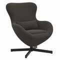 Fauteuil, pivotant, réglable, en tissu, coloris gris, 63 x 73 x 90 cm, pour le salon ou la chambre
