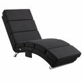 Chaise longue, coloris anthracite, pour la terrasse ou le jardin