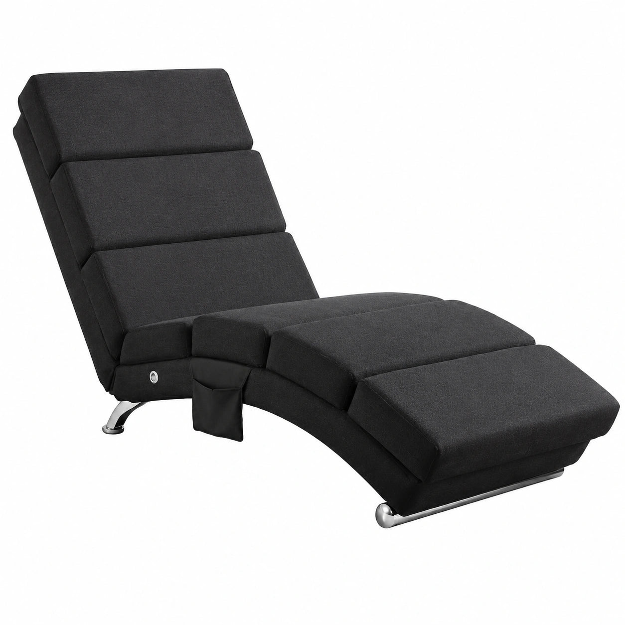 Chaise longue, coloris anthracite, pour la terrasse ou le jardin