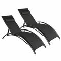 Salon de jardin, coloris noir, pour la terrasse ou le jardin