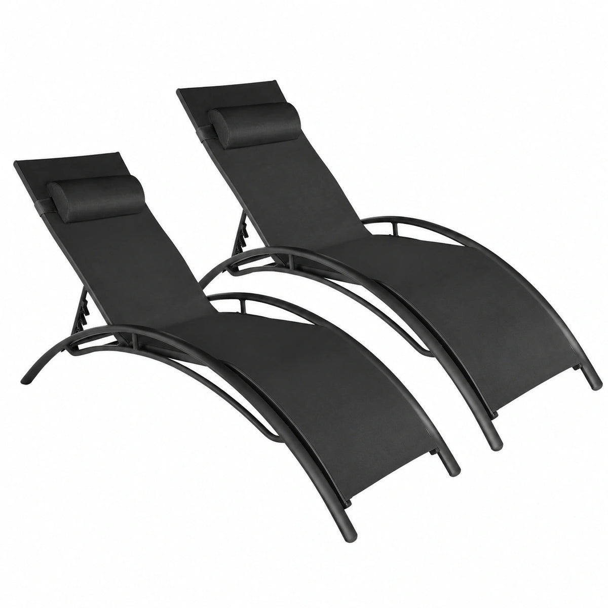Salon de jardin, coloris noir, pour la terrasse ou le jardin