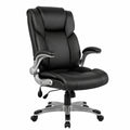 Bureau, pliable, réglable, rembourré, en cuir, coloris noir, pour l’espace de travail