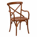 Fauteuil, en bois massif et résine tressée, 52 x 45 x 90 cm, pour le salon ou la chambre