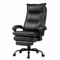 Bureau, réglable, en cuir, coloris noir, pour l’espace de travail