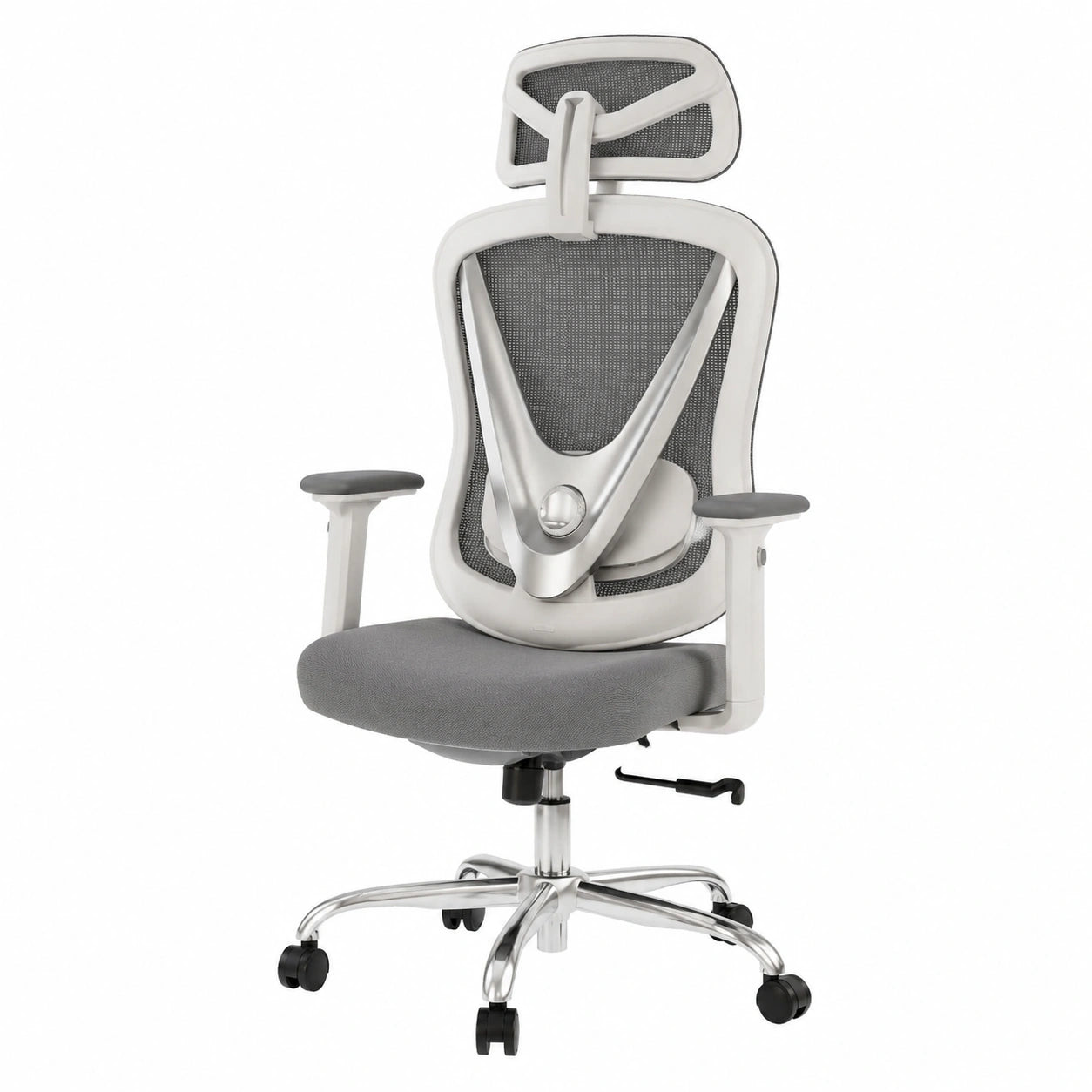 Bureau, réglable, coloris blanc, pour l’espace de travail